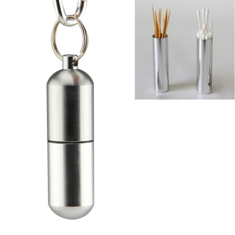 

Portable Toothpick Holder Creative Cigarette Case Metal Storage Box, Size:L