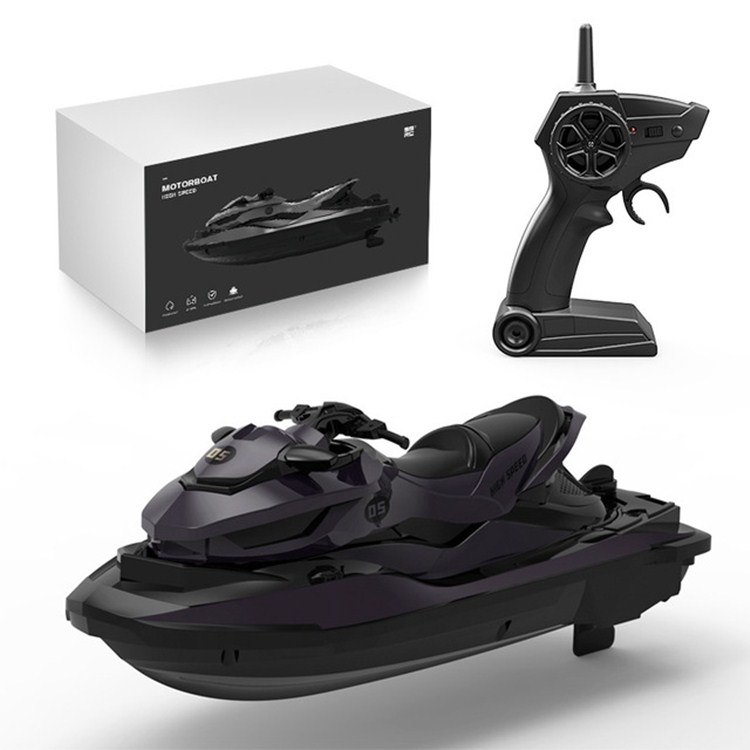 

SMRC / M5 Mini Remote Control Boat 2.4G Summer Water Splash Electric Motorboat(Black)