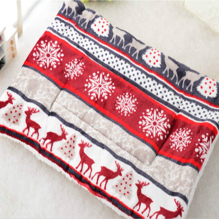 

Pet Thickened Coral Velvet Pad Pet Blanket Kennel, Size:M(Sika Deer)