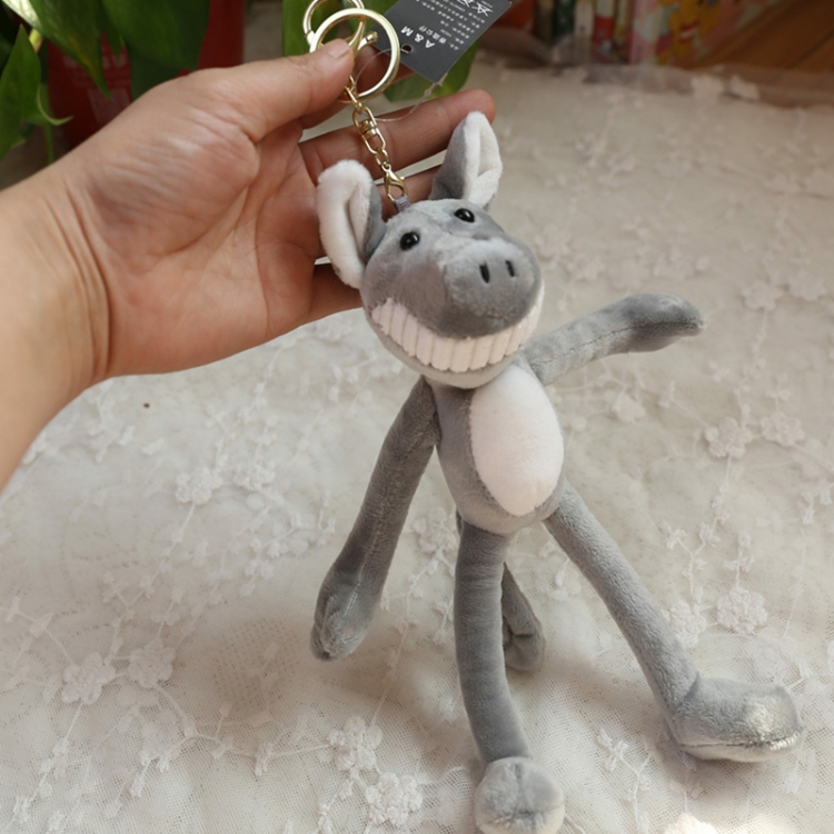 

Piggy Plush Toy Keychain Plush Small Pendant Wedding Party Gift(Gray)
