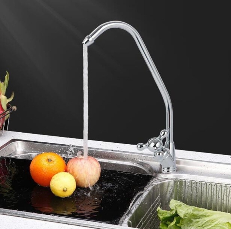 

1/4 Quick Connect Faucet Small Three Prong Quick Connect Kitchen Water Purifier Faucet(2 Point Quick)