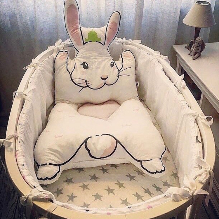 

Children Blanket Thickening Crawling Game Carpet Mat, Style:Rabbit