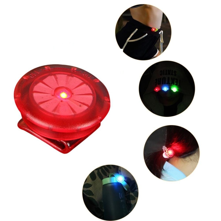 

10 PCS Shoe Clip Light LED Mini Clip Light Outdoor Night Running Warning Light(Red)