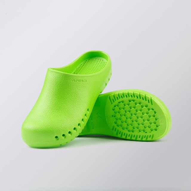 

EVA Medical Shoes Scrub Orthopedic Diabetic Shoes Nurse Work Slippers for Men and Women Nursing Shoes Medical Footwear, Shoe size:35(Green)