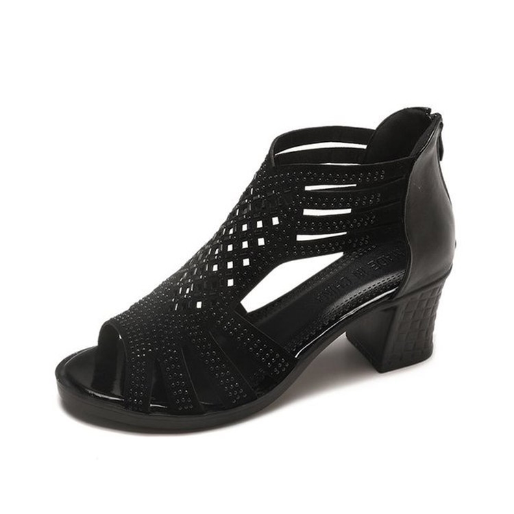 black diamond studded heels