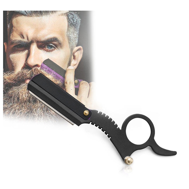 

Stainless Steel Vintage Razor Thumb Razor(Black)