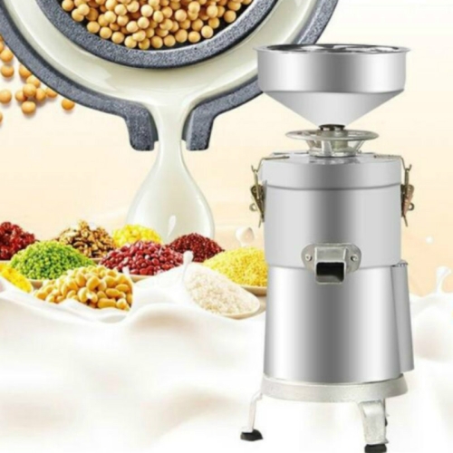 

130/1800W Household Stainless Steel Refiner Large Capacity Slurry Separation Fresh Grinding Soymilk Tofu Machine, CN Plug(Silver)