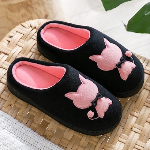 

Home Warm Thick Non-slip Cotton Shoes, Size:38-39(Watermelon Red)
