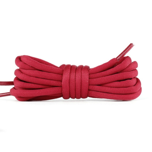 

5 Pairs Bold Round Sneakers Casual Shoes Rope, Length:140cm(Wine Red)