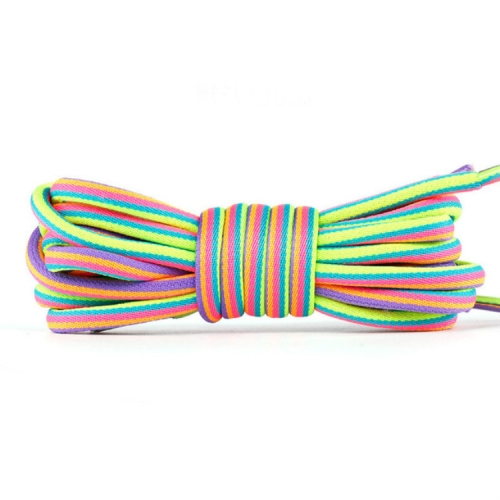 

5 Pairs Bold Round Sneakers Casual Shoes Rope, Length:140cm(Multicolor)