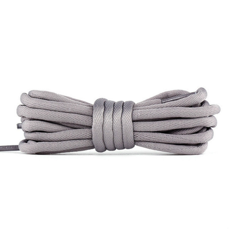 

5 Pairs Bold Round Sneakers Casual Shoes Rope, Length:140cm(Grey)
