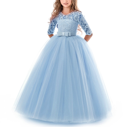 sky blue dress for kids