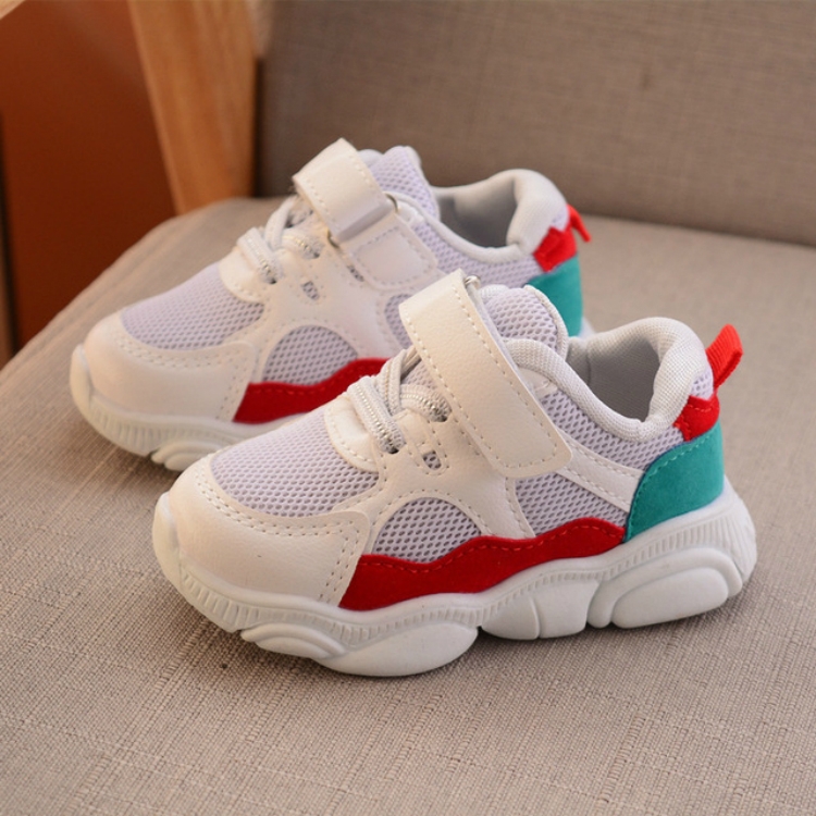 

Fashion Boys Girls Casual Breathable Non-Slip Sneakers Sport Shoes, Size:23(White)