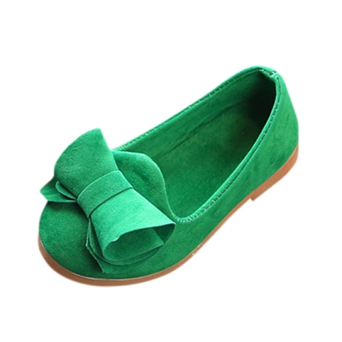 

Baby Girls Bowknot Sandals Toddler Children Casual Princess Shoes, Size:21(Green)