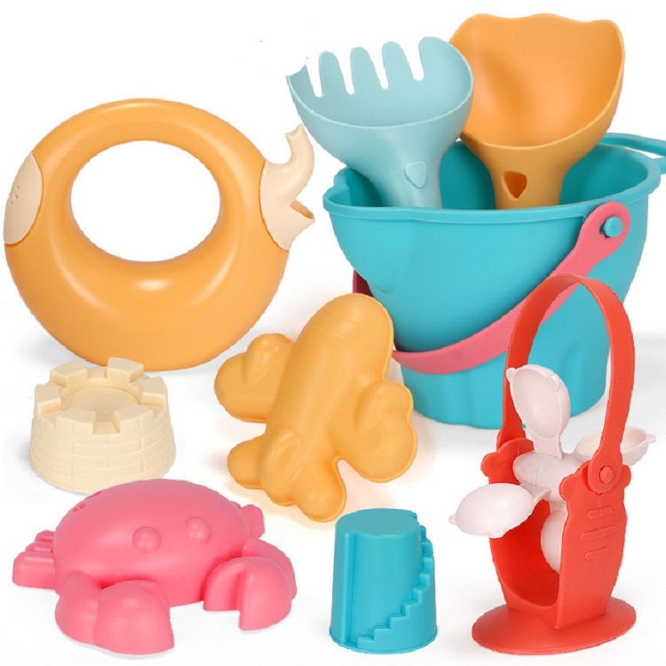 

9 in 1 Outdoor Play Water Play Sand Soft Silicone Material Tool Children Play WaterToy Set