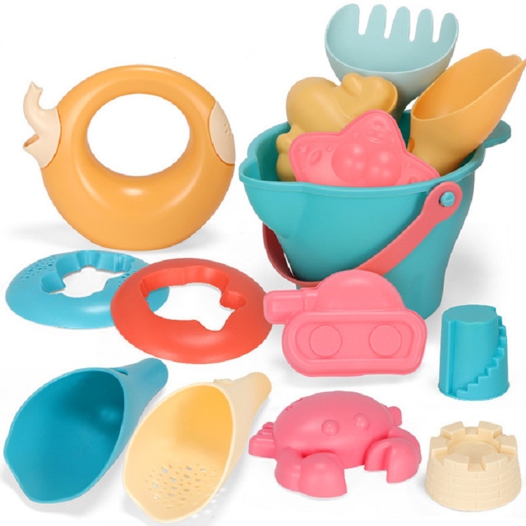 

14 in 1 Outdoor Play Water Play Sand Soft Silicone Material Tool Children Play WaterToy Set