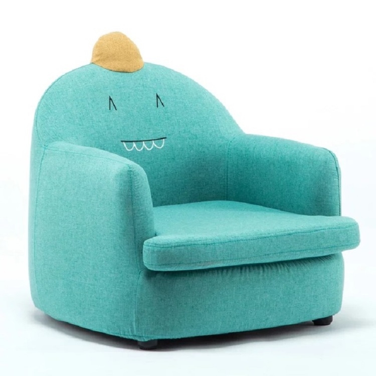 

Children Animal Cartoon Sofa Baby Sofa Reading Lazy Sofa(Mint Green Dinosa)