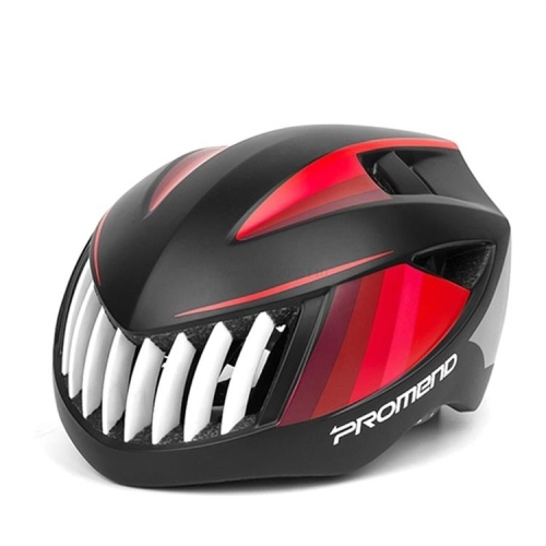 

PROMEND Shark Bicycle Cycling Helmet EPS+PC Ultralight Integrally Breathable Bike Mountain Road Helmet(Black Red)