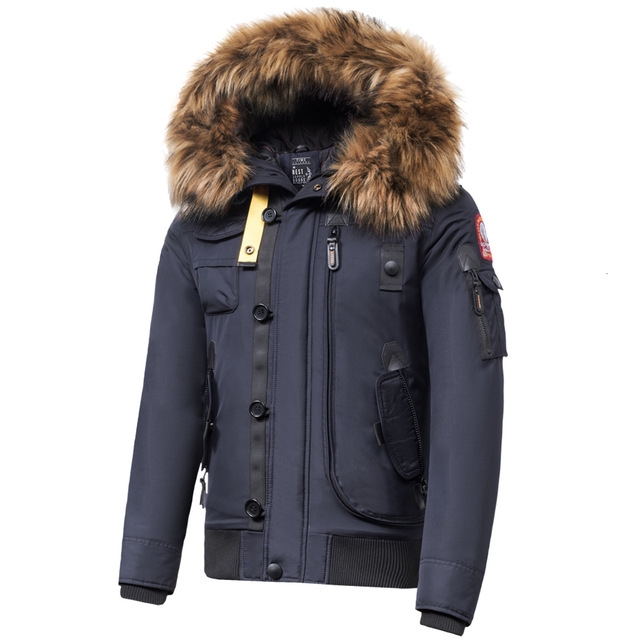 

Teen Trend Cotton Padded Warm Coat, Size: L(Blue)