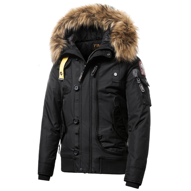 

Teen Trend Cotton Padded Warm Coat, Size: XXL(Black)