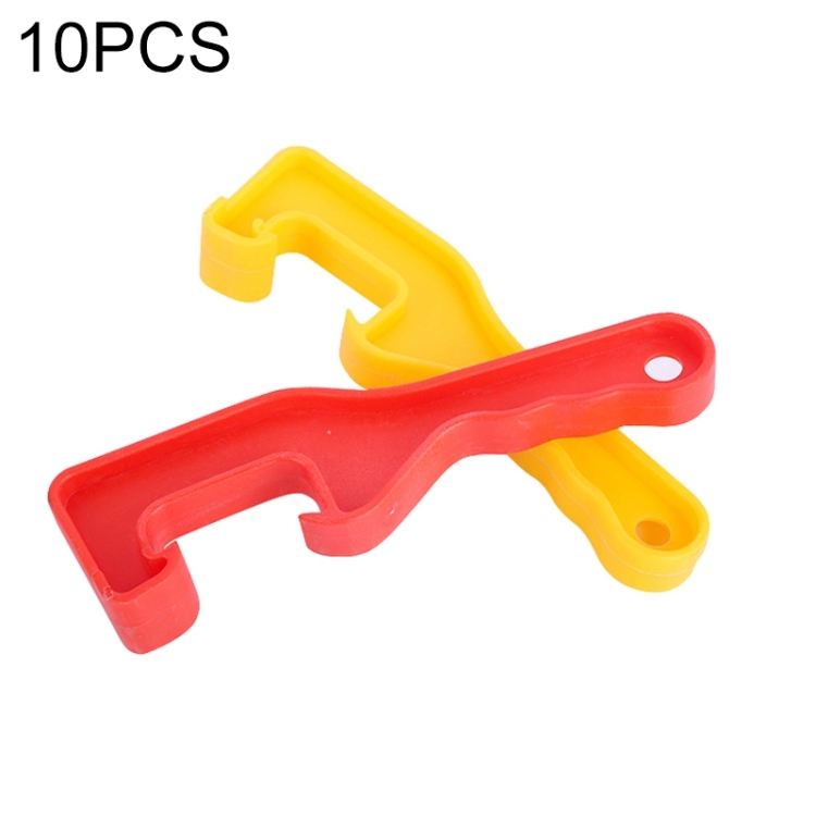 

10 PCS Waterproof ABS Bucket Opener Thicken Paint Bucket Open Cover Wrench Tool, Random Color Delivery