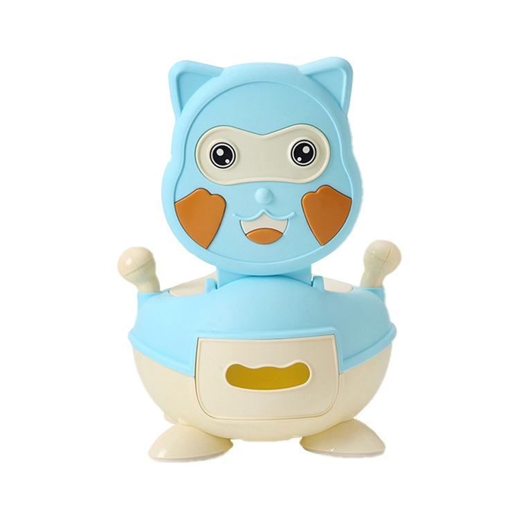 

Cute Cartoon Child Baby Bottom Non-slip Soft and Hard Toilet, Style:PVC Soft Pad(Sky Blue)