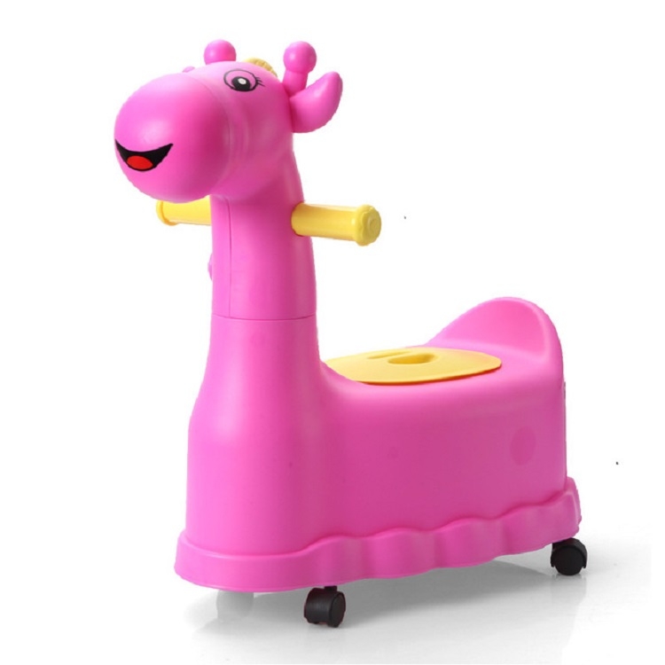 

Children Drawer Toilet with Wheels(Rose Red)