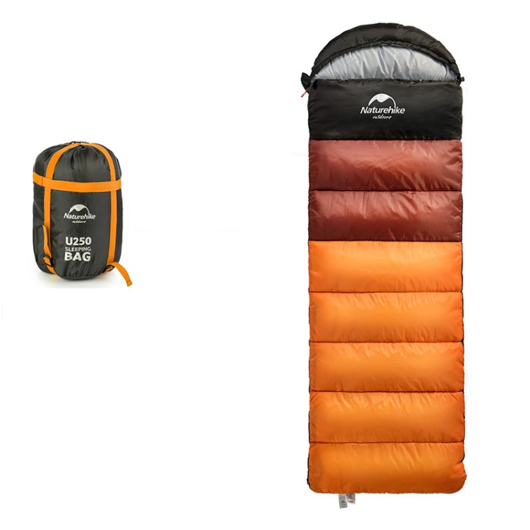 

Naturehike NH15S009-D Adult Outdoor Tent Camping Summer Thin Single Portable Down Cotton Sleeping Bag, Style:With Lead(Apricot Yellow)