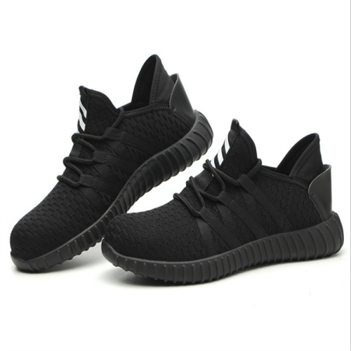 

Insulated 6KV Flying Woven Protective Safety Shoes, Size:45(Black )