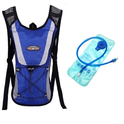 

Outdoor Sports Mountaineering Cycling Backpack with 2L Water Bag(Blue)