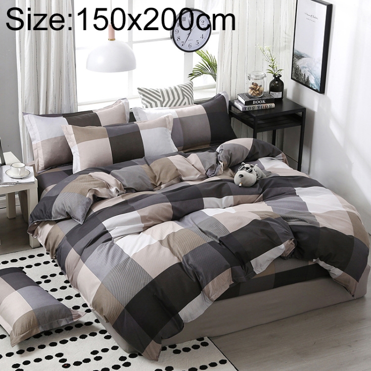 

Bedding Sets Soft Comfortable Family Set Bed Linings, Size:1.5m Four-piece sheet（150x200cm)）(Brown)