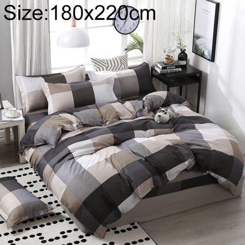 

Bedding Sets Soft Comfortable Family Set Bed Linings, Size:1.8m Four-piece sheet（180x220cm））(Brown)
