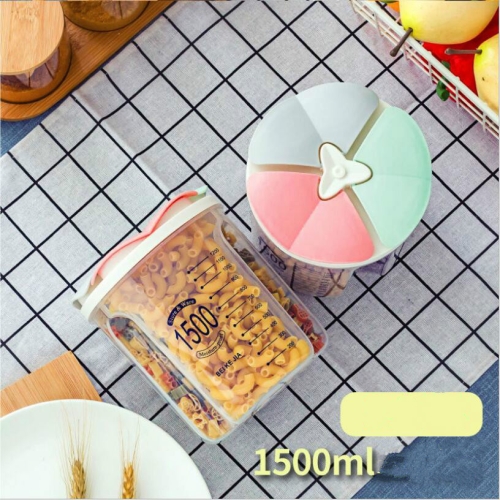 

Three Separate 1500m 2 PCS Preserved Grain Cereal Storage Box Home Food Kitchen