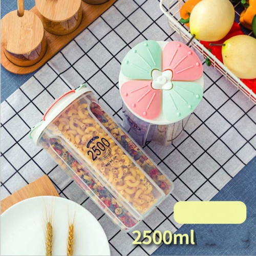

Four Separate 1500ml 2 PCS Preserved Grain Cereal Storage Box Home Food Kitchen