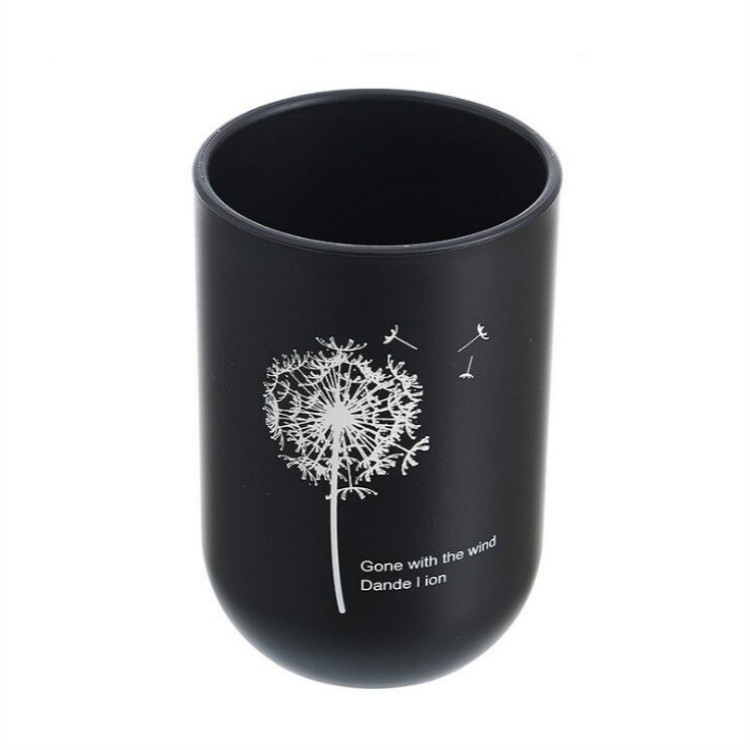 

Simple Cute Brushing Cup Couple Plastic Mouthwash Cup, Pattern:Dandelion(Black)