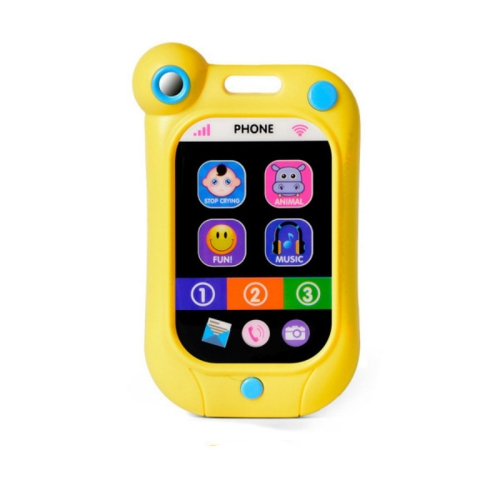 

Baby Stop Crying Mobile Phone Infant Simulation Smart Phone Children Educational Early Childhood Toys(Yellow)