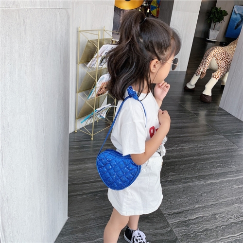 

Cute Children Bag Love Sequins Diagonal Mini Shoulder Bag(Blue)