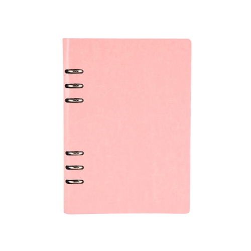 

Business Notepad Loose Leaf Replaceable Inner Notebook Thickened Diary Book, Color:A5 Pink