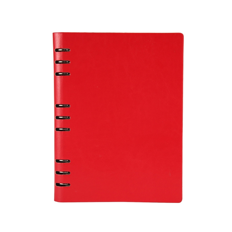 

Business Notepad Loose Leaf Replaceable Inner Notebook Thickened Diary Book, Color:B5 Red