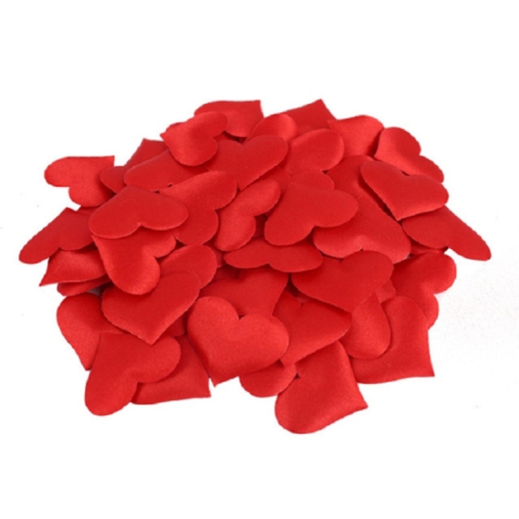 

100 PCS / Pack 3.5cm Wedding Supplies Love Hand Throw Flower Wedding Room Decoration Simulation Fake Petals(Red)