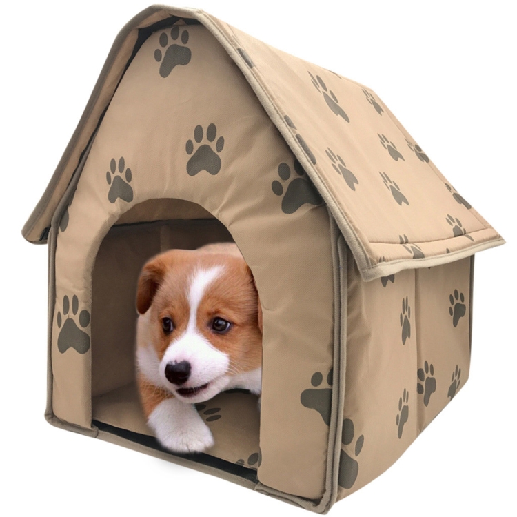 

2 PCS Dog House Foldable Small Footprint Tent Indoor Portable Trave Pet Bed