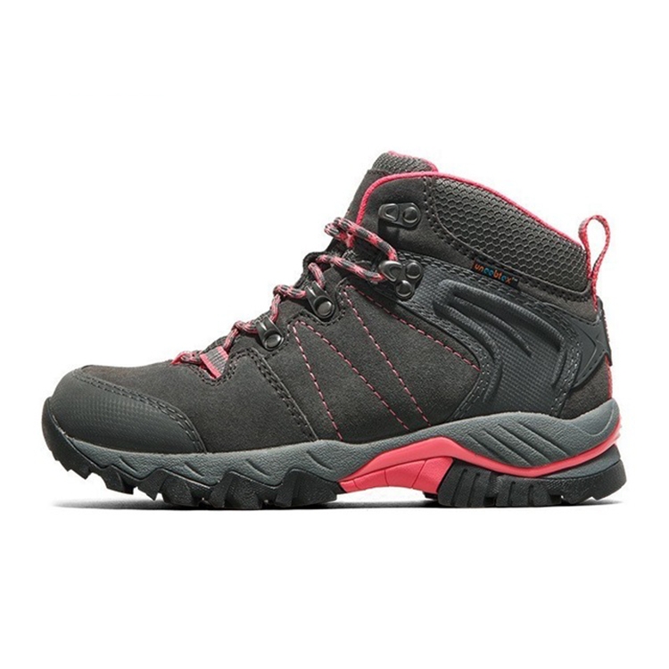 

Female High Top Waterproof Outdoor Non-slip Hiking Shoes Hunting Climbing Wearproof Sports Shoe(Grey)