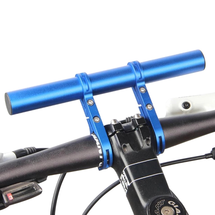 

Cycling Handlebar Bike Flashlight Holder Handle Bar Bicycle Accessories Extender Mount Bracket(Blue)