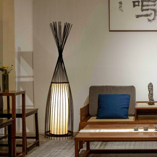 bamboo floor lamp