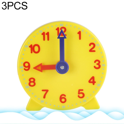 

3 PCS Clock Model Student Know Clock Child Learning Toy (Two Stitch Linkage 24 O clock)