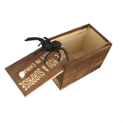 

3 PCS April Fools Day Gift Wooden Prank Toy Spoof Spider Box(Letter)