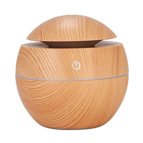 

2 PCS USB Aroma Diffuser Ultrasonic Cool Mist Humidifier Air Purifier 7 Color Change LED Night Light(Light Wood Color)