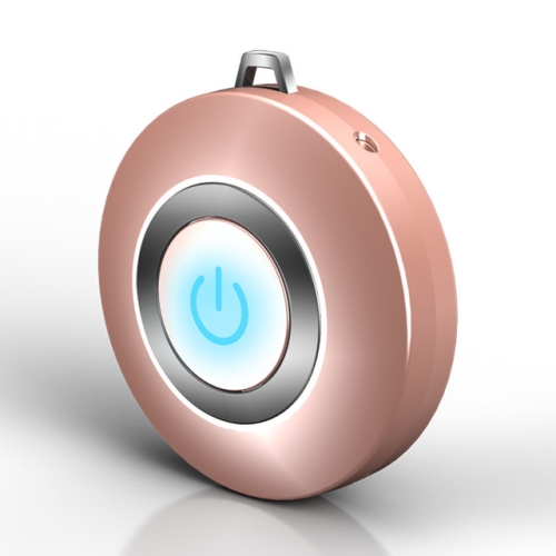 

CP029 Mini Portable Wearable Necklace USB Anion Air Purifier Low Noise Air Freshener(Rose Gold)
