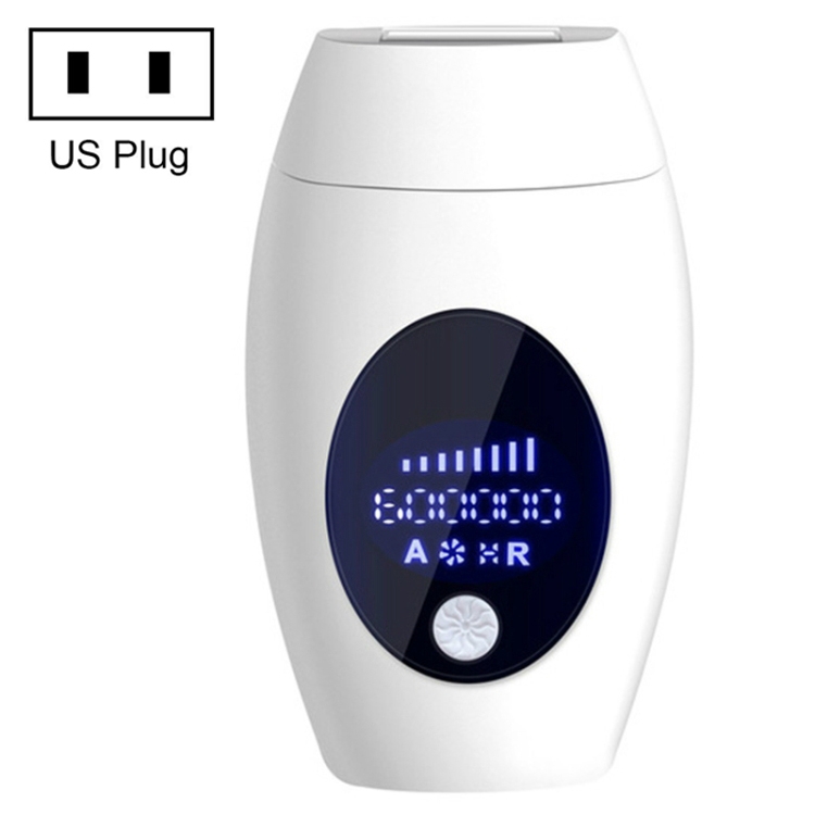 

600000 Flash Professional Permanent LPL Epilator Painless LCD Hair Removal Machine, Specification:US Plug(White)