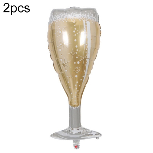 

2 PCS Birthday Party Celebration Decoration Wine Bottle Wine Glass Foil Balloon, Specificate:Pentagram Wine Glass